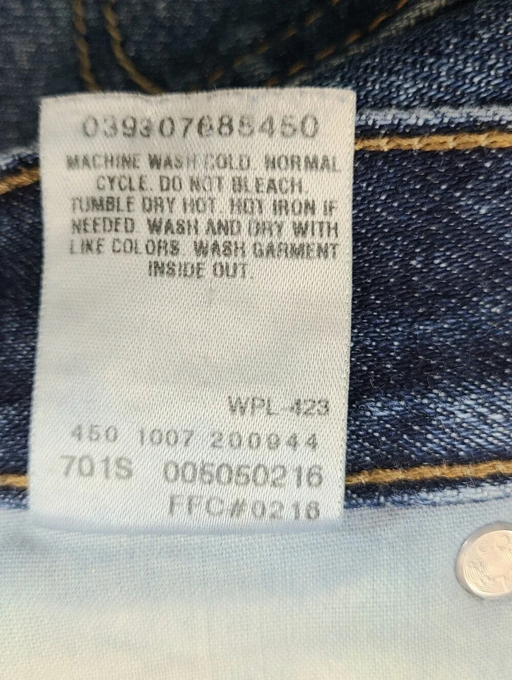 Levi's 505 Regular Fit Y2K Faded Paint Distressed Jeans